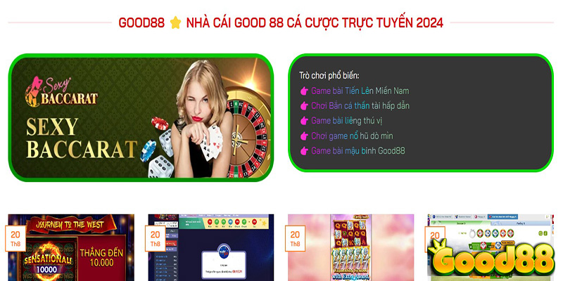 Xổ Số Good88 - Cánh cửa mở ra những cơ hội trúng thưởng bất ngờ